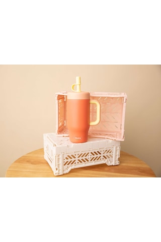 Sipnjoy - Handlehug Tumbler 550 Ml - Turuncu