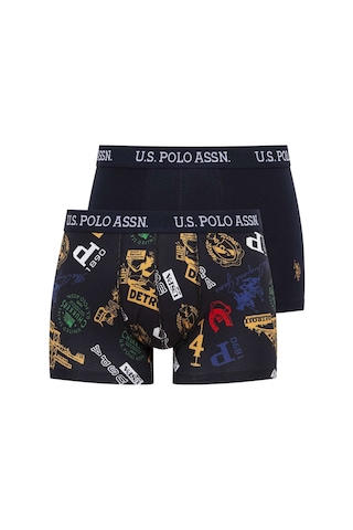 U.S. Polo Assn. U.s Polo Assn. 80476 Erkek 2'li Boxer-lacivert&baskılı Lacivert