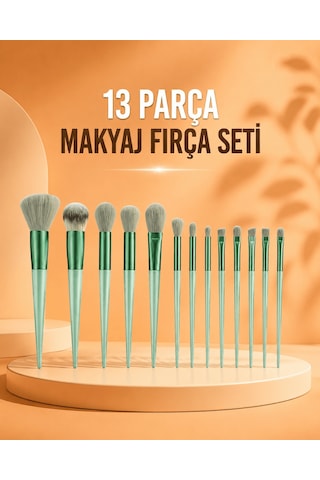 13 Parça Makyaj Fırça Seti Far Fırçası Allık Fırçası Yumuşak Uçlu 45147975