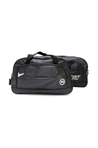 Deri,Se Club Spor, El Valizi, Ikili Seyahat Çantası Seti Siyah