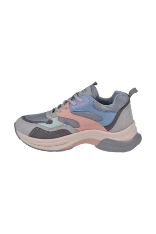 Pullman Simli Kadın Spor Ayakkabı Sneaker Sms-30162 Gri Multi-gri Multi Gri