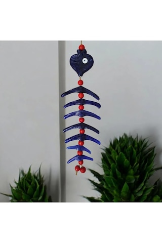 Cam Nazar Boncuk Balık Duvar Süsü Balkon Süsü Bahçe Süsü 68