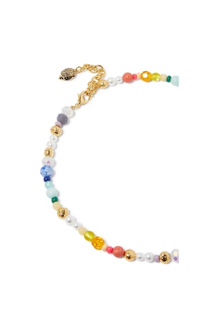 Mixed Bead Eagle Kolye, Renkli Boncuklu Ve Kartal Detaylı Çok Renkli