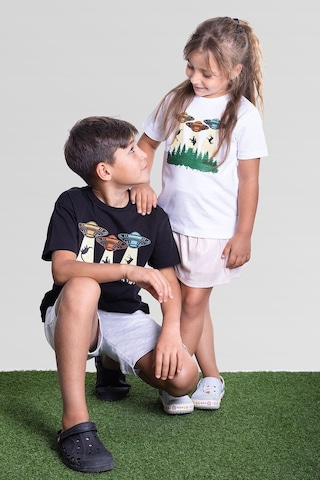 Little's World Space Machine Çocuk Tshirt Siyah