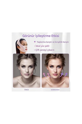 Tek Katmanlı V-yüz Lifting Sıkılaştırıcı Çene Maskesi, V-line Şekilli, Yüz Germe Kemeri