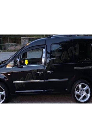 Vw Caddy Krom Cam Çıtası 2004-2014 4 Parça Paslanmaz Çelik