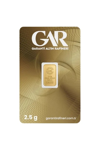 1 Adet 2.5 Gr 24 Ayar Altın 995 Gar