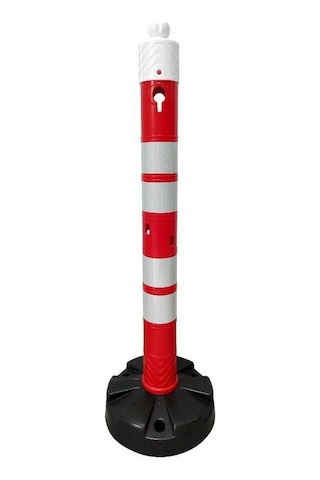 Levhalı Uyarı Dikmesi Seti 120 Cm - Kauçuk Tabanlı-set3