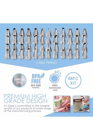 Sones 205'i 1 Arada Pasta Süsleme Döner Tablası Seti Pasta Süsleme Ağız Pişirme Gereçleri