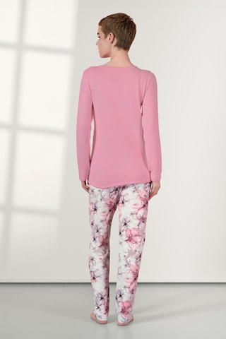 Doreanse Kadın Pembe Çiçek Desenli T-shirt Pijama Takımı 25k4032-standart Pembe