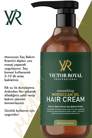 Victor Royal Argan Yağlı Onarıcı Nem Veren Saç Bakım Kremi 500 Ml