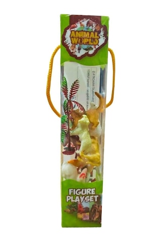 Mini 12 Li Çiftlik Hayvanları Seti - Şeffaf Tüp Paketli Eğitici Figürler
