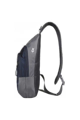 Fosenze Su Geçirmez Nilon Askılı Çanta, Ultra Hafif, Kulaklık Delikli, Sprey Ambalajlı, Günlük Ve Seyahat İçin Mavi 5602 Koyu Mavi