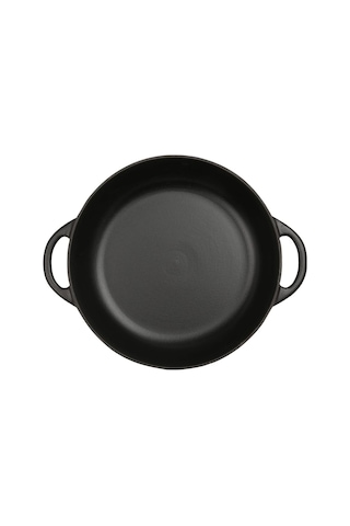 Provence Gourmet Tava, 28 Cm, 3,9 L, Dökme Demir, Indüksiyon Uyumlu Siyah