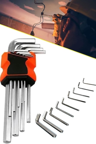 Shtools 9 Parça Çelik Alyan Takımı Tork Anahtarı Seti 120 Mm 1410