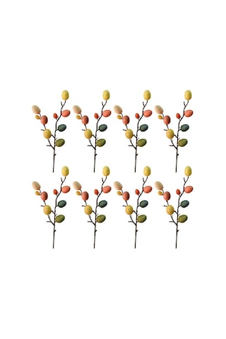 Yunboo 8 Adet Yumurta Süsleme Dalı - Dıy Paskalya Ev Dekorasyonu, Aile Salonu Ve Alışveriş Merkezi İçin Stili Ş Tasarım