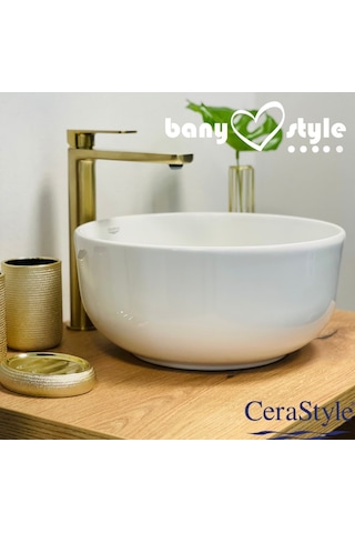 Turkuazseramik Cerastyle Aqua 33 CM Mini Tezgah Üstü Çanak Lavabo