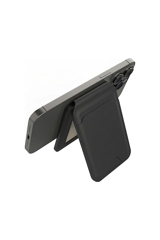 Micflip P17 İos Cihazlara Özel Magnetik Standlı Kartlık Siyah