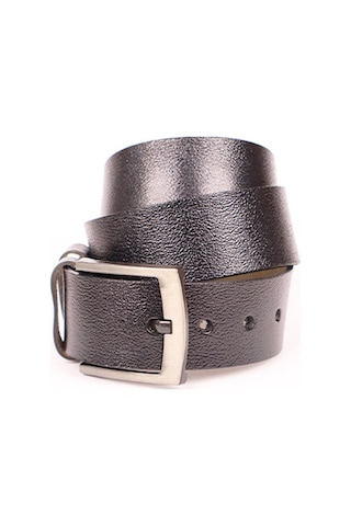 Hakiki Deri Kösele Siyah Erkek Kemeri 32 MM Siyah