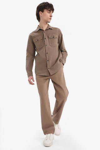 DeFacto %100 Pamuk Bol Rahat Kesim Wide Leg Geniş Paça Yazlık Keten Görünümlü Pantolon D7285AX25SPBN229