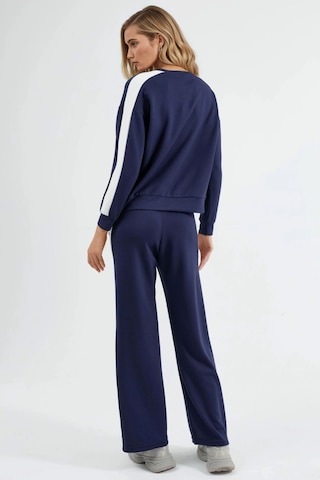 Hiccup Modal Dokulu Regular Fit Sweatshirt & Pantolon Takımı Berşan Collection Lacivert