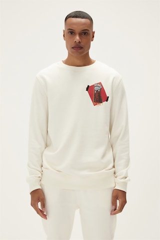 Bad Bear Here Crewneck Erkek Sweatshirt-25261 Beyaz