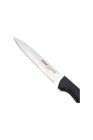 Pirge Ecco Sebze Bıçağı Sivri Dişli - Siyah/12 Cm Siyah