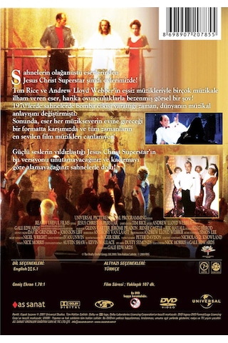 Dvd- Jesus Chrıst Superstar Canlı Sahne Gösterisi