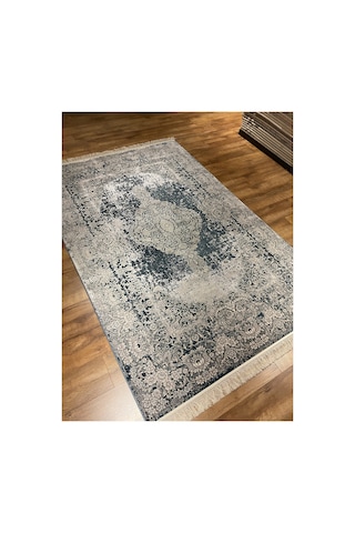 Mystıc Qm06b Mavi-krem Halı Çok Renkli