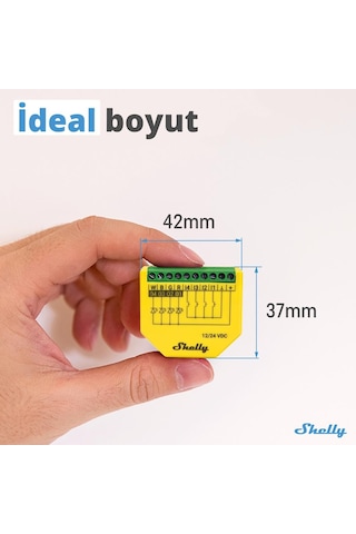 Shelly Plus Rgbw Pm Akıllı Led Renk Ve Parlaklık Kontrol Rölesi
