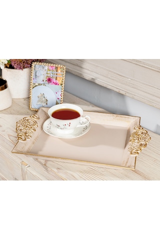 Madame Coco Barroco Tepsi Büyük Barroco39x26x3cm-soft Bej