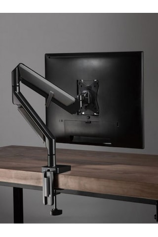 Techly 17-32 Inç Monitörler Için Gazlı Yaylı Tekli Monitör Kolu Masa Üstü
