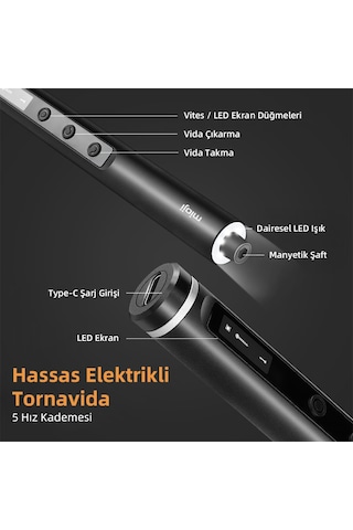 Mioji PS49 Şarjlı Tornavida Seti