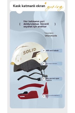 Elektrik Scooter/motosiklet, Yazlık Yarım Kask, Dört Mevsim Uygun Beyaz