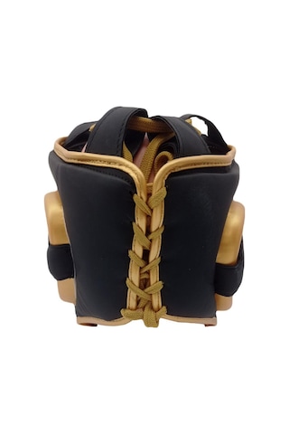 Dragondo 11746-p Yanakları Korumalı Kask Siyah - Altın