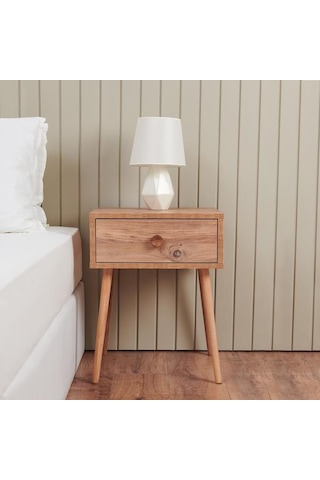 Just Home Mila Tek Çekmeceli Komodin - Atlantik Çam Atlantik Çam