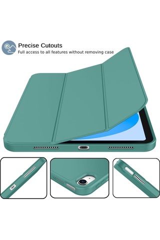 Apple Uyumlu iPad 11.nesil 2025 / 10.nesil 2022 Kalem Bölmeli Standlı Smart Kılıf Kapaklı Kılıf