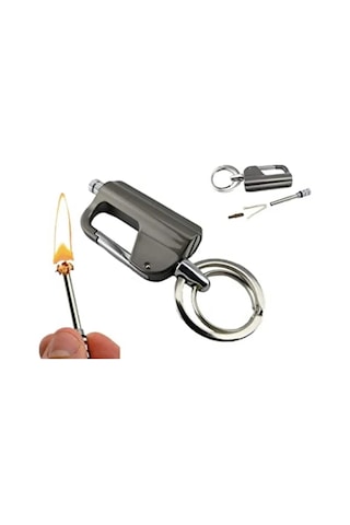 İsme Kişiye Özel Pusulalı Benzinli Kibrit Çakmak Anahtarlık