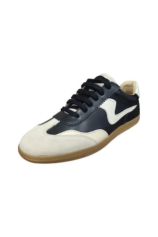 Mammamia D24ka-395 İnce Taban Deri Sneaker Kadın Ayakkabı Siyah