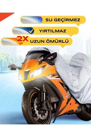 Arora Safari 50 Gri Motosiklet Brandası Premium Kalite