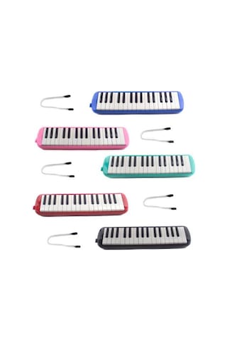 32 Tuşlu Melodika Bez Çantalı-Mavi