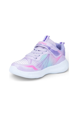 Nstil Günlük Unisex Çocuk Spor Ayakkabı Sneaker Cırtlı Rahat Hafif Konforlu Dayanıklı 02-03 Lila