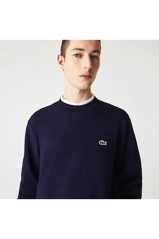 Lacoste Erkek Sweatshırt Sh9608-00-166 Sh9608-00-166 Lacivert Lacivert