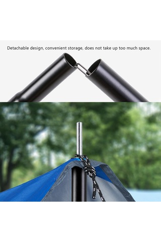 Samdoo 2 Metre Galvaniz Çelik Çadır Direği Seti - Dış Mekan İçin Dayanıklı, Yüksek Dayanımlı, Montaj Kolay, 2 Adet Direk Çok Renkli