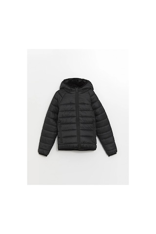 LC Waikiki Lcw Kids Siyah Kapüşonlu Erkek Çocuk Şişme Mont New Black