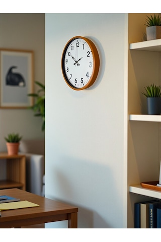 36 Cm Standart Turuncu Duvar Saati Diğer