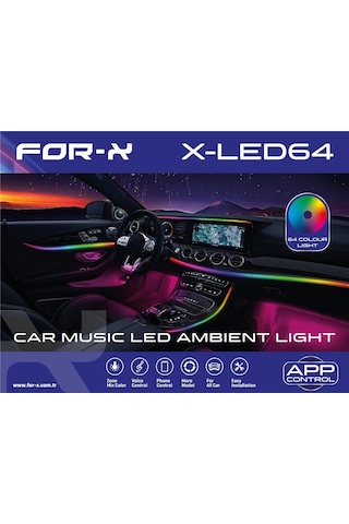 For-x X-led 64 Profesyonel İç Ambiyans Seti