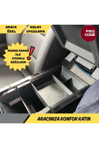 Ssangyong Kgm Musso Ev Orta Konsol Düzenleyici-organizer