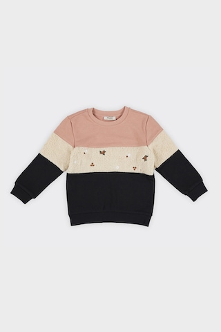 Kız Çocuk Renkli Somon Sweatshirt 4755292