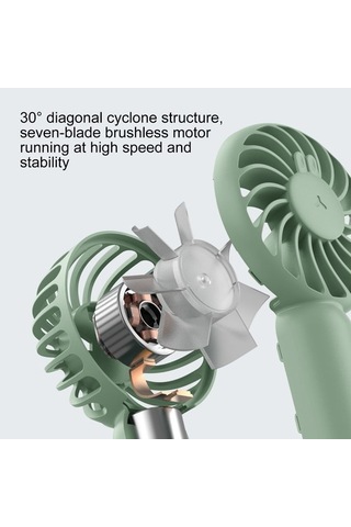 Ykd Store Mf021 Usb Tavşan Taşınabilir Fan Bvzz77 Beyaz
